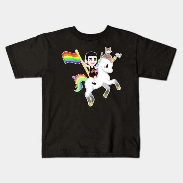 Madam's Terrible Trio (Unicornius) Kids T-Shirt by Madam Roast Beef